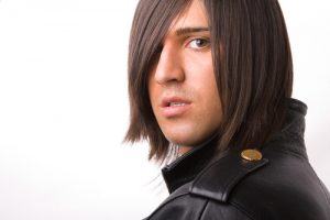 Emo hairstyle. shutterstock