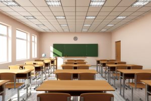 empty class. shutterstock